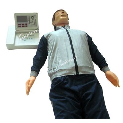 Modèle d'enseignement de la réanimation à grand écran LCD de mannequin humain réaliste pour la formation en RCR chez l'adulte