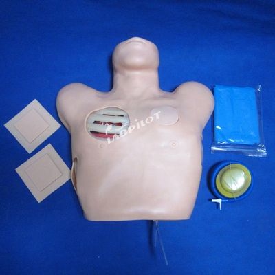 Manikine en PVC avancée pour la formation infirmière du drainage de la ponction pleurale et de la thoracentesis