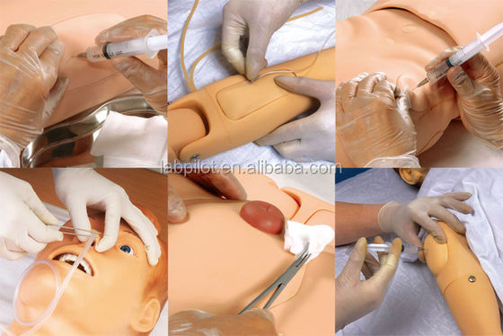 Modèle de formation à l'intubation pour un mannequin de soins infirmiers multifonctionnel combiné