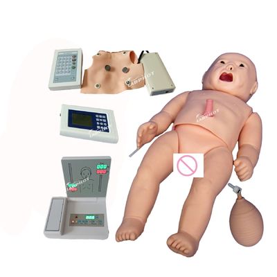 Simulation réaliste de la peau PALS mannequin de bébé nouveau-né pour l'auscultation et l'entraînement ECG