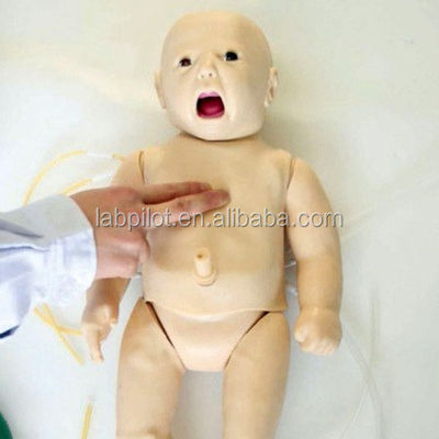 Simulation réaliste de la peau PALS mannequin de bébé nouveau-né pour l'auscultation et l'entraînement ECG