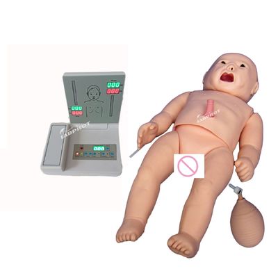 Simulation réaliste de la peau PALS mannequin de bébé nouveau-né pour l'auscultation et l'entraînement ECG