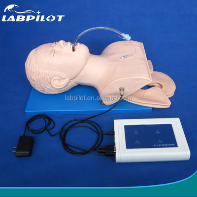 Simulateur électronique d'intubation trachéale de mannequin adulte avec alarme de pression dentaire
