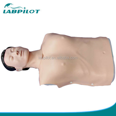Simulation humaine réaliste Formation aux compétences d'urgence Mannequin mâle demi-corps CPR Dummy