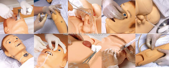 Manikine à corps complet pour le centre de santé Formation en soins infirmiers médicaux Simulation de pratique de simulateur