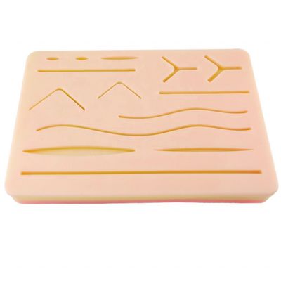 Modèle de formation à la suture de la peau au silicium à 3 couches, parfait pour améliorer la pratique chirurgicale.