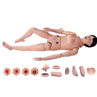 Simulateurs d'enseignement de l'infirmière clinique complète Manivelle infirmière féminine multifonctionnelle