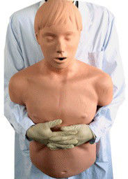 Entraînement en premiers secours en PVC pour adultes obstruction des voies respiratoires Manikine pour étouffement