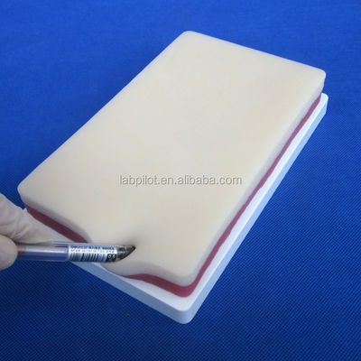 Manikine taille de vie humaine 3 couches Pad de pratique de suture pour la peau de graisse et de muscles modèle d'entraînement