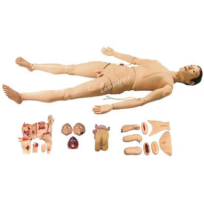 Collèges de médecine Traumatisme du corps entier Infirmière mannequin Simulateur de soins des plaies du corps entier