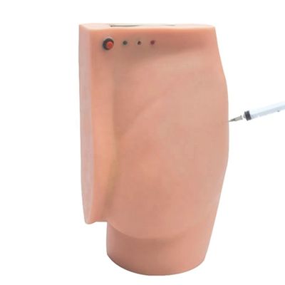 Démonstration de soins aux patients fesses Simulateur d'enseignement d'injection avec lumières d'avertissement