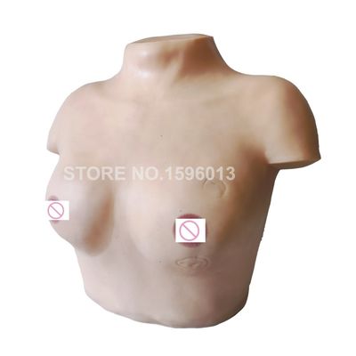 Modèle de mannequin d'inspection du sein pour la formation des infirmières en palpation de tumeurs gynécologiques