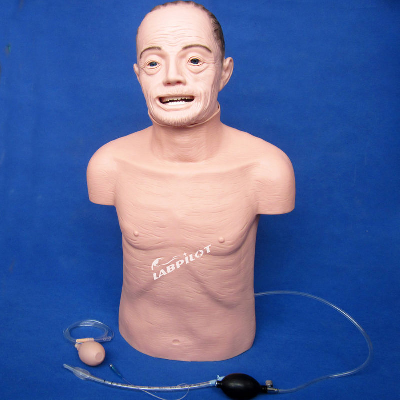 Type électronique RCP pour personnes âgées et mannequin d'entraînement à l'intubation pour techniques de sauvetage