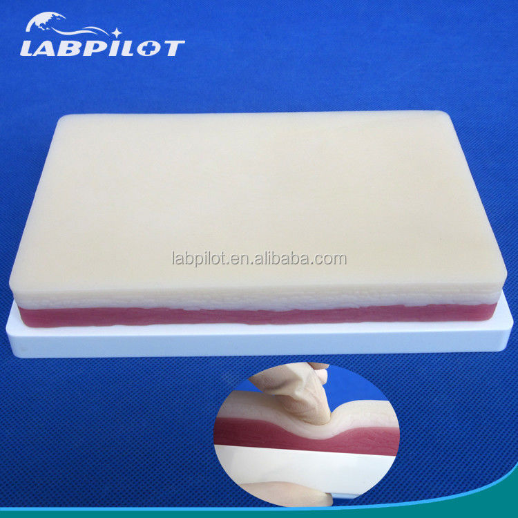 Manikine taille de vie humaine 3 couches Pad de pratique de suture pour la peau de graisse et de muscles modèle d'entraînement