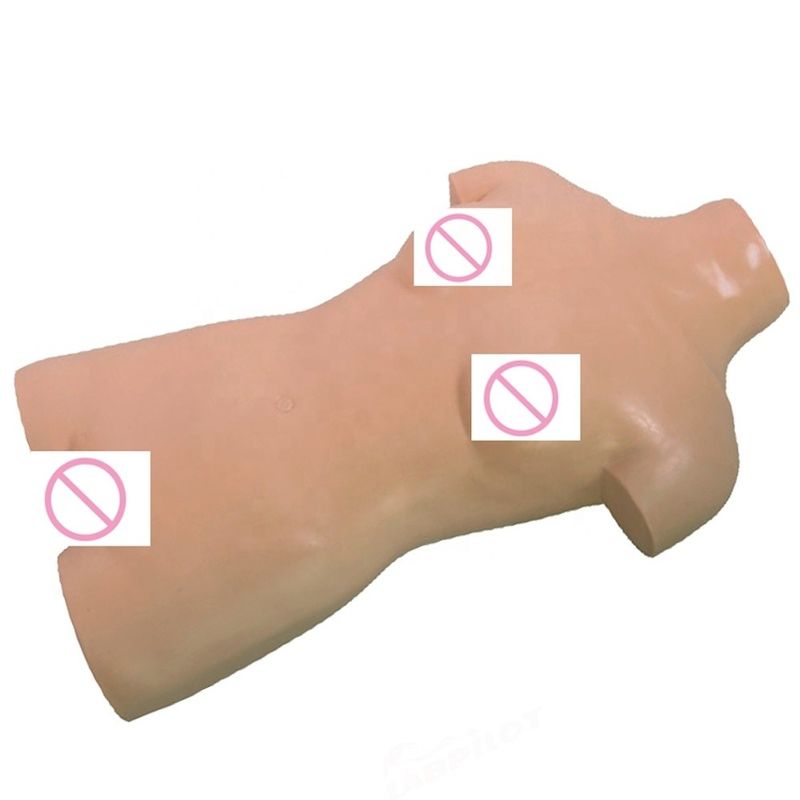 Taille de vie humaine Apprentissage de l'opération aseptique mannequin Femme soins chirurgicaux Médical infirmière mannequin